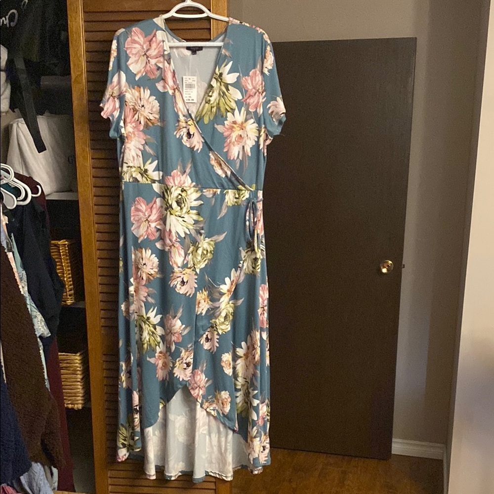 Floral Wrap Dress
